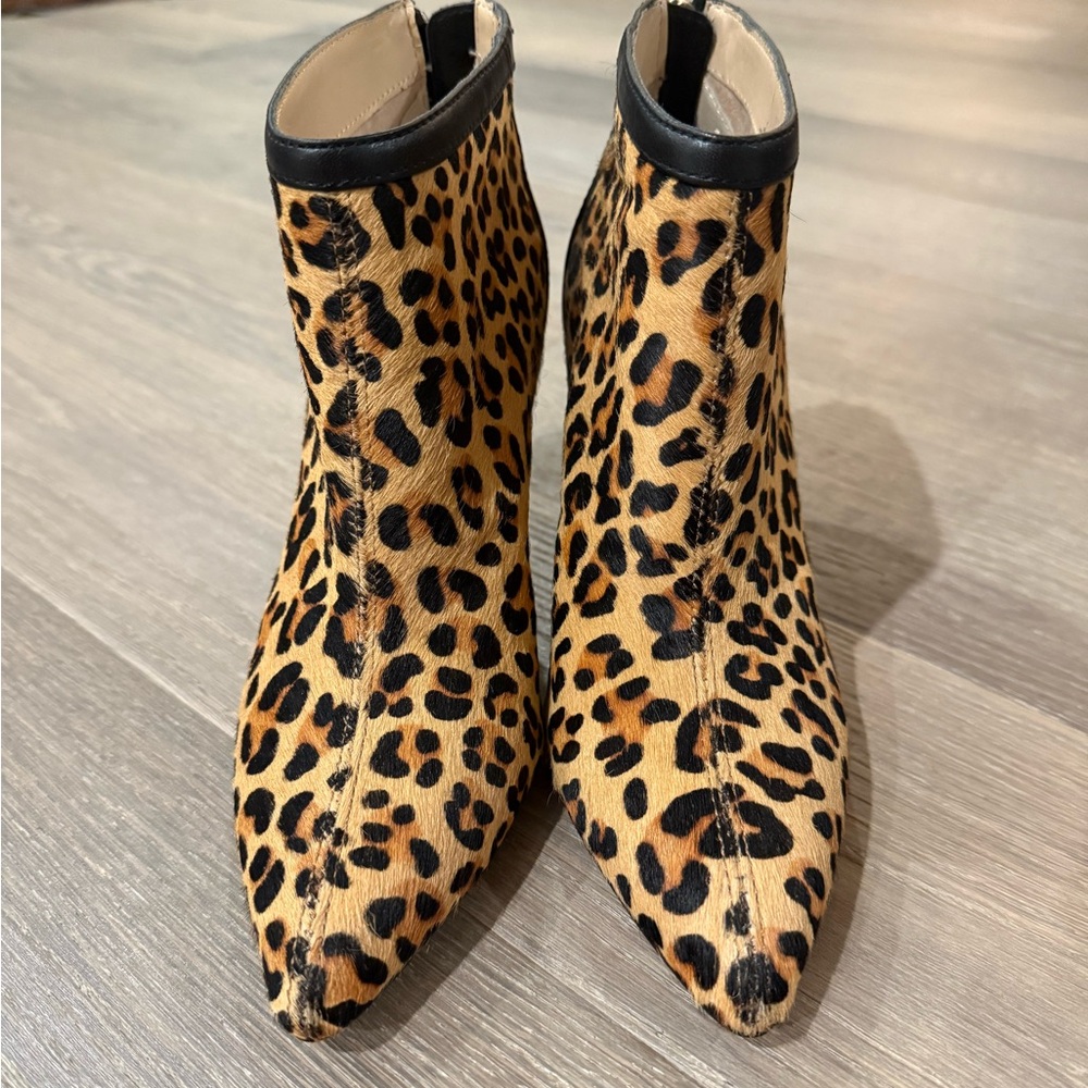 Leopard Print Ankle Boots